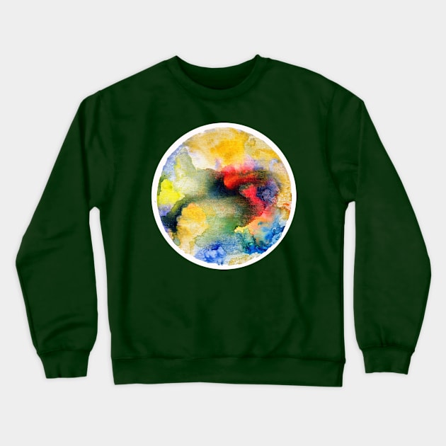 Watercolor Earth Crewneck Sweatshirt by Gigiart